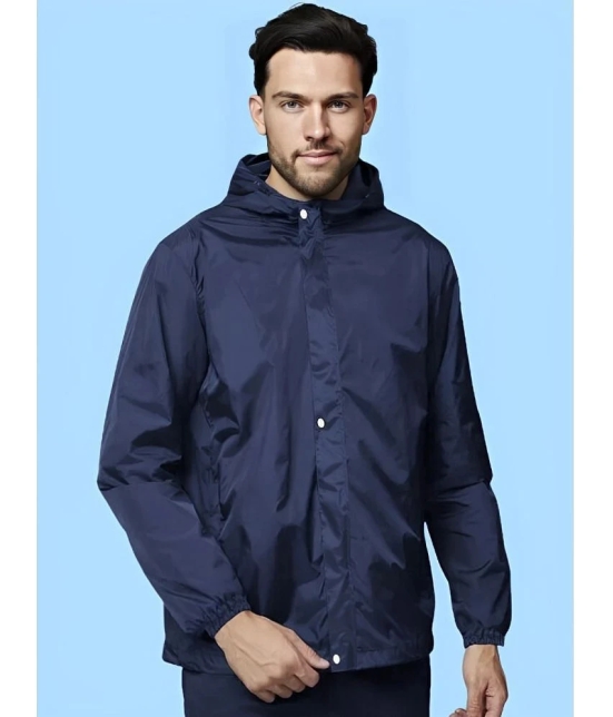 AKTIF Navy Polyester Mens Rain Jacket ( Pack of 1 ) - 2XL