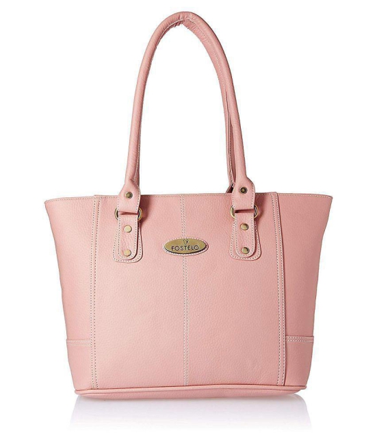 Fostelo - Light Pink  PU Shoulder Bag - Light Pink