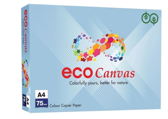 JK Ecocanvas Yellow : 75 GSM - A4 (Box pack containing 5 reams)