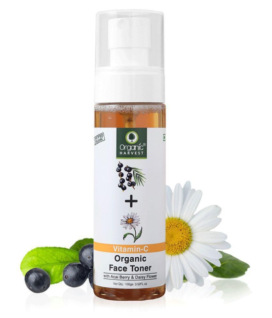 Organic Harvest Skin Illuminate Vitamin-C Face Toner for Glowing & Blemish Free Skin, Infused With Daisy Flower - 100ml