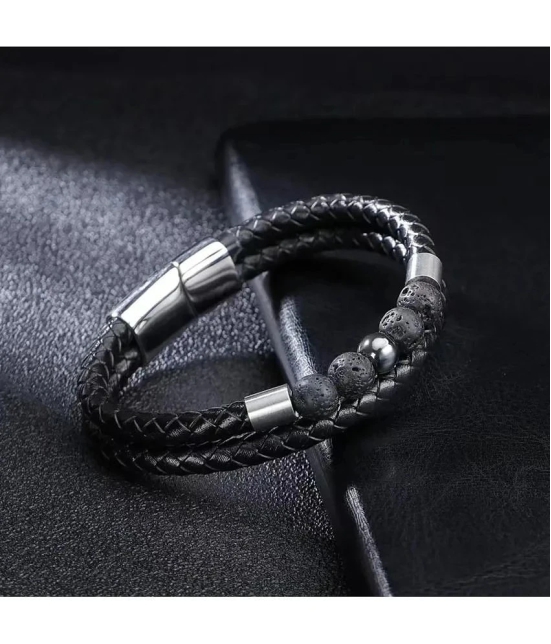 FASHION FRILL Black Bracelet ( Pack of 1 ) - None