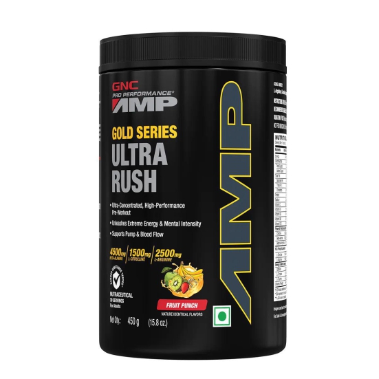 GNC AMP Gold Series Ultra Rush Fruit Punch