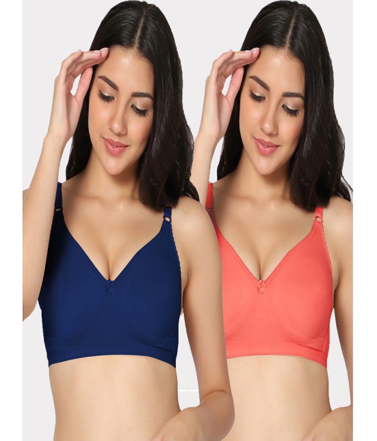 IN CARE LINGERIE - Multicolor Cotton Non Padded Women's Everyday Bra ( Pack of 2 ) - None