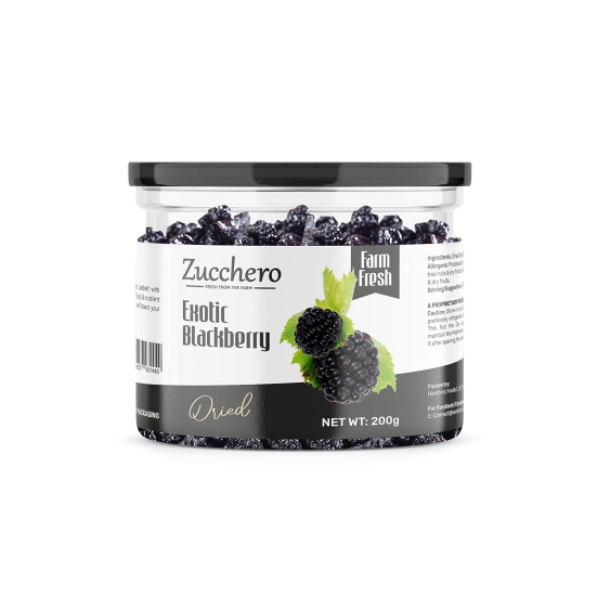 Zucchero Exotic Dried Blackberry, 200g | Crunchy & Goey Berries