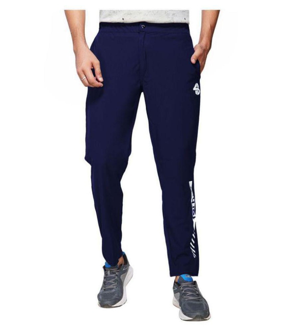 Forbro - Navy Blue Polyester Men's Sports Trackpants ( Pack of 1 ) - L