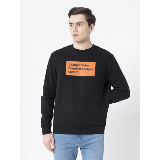 RedTape Black Casual Sweatshirt for Men | Full Sleeve | Round Neck