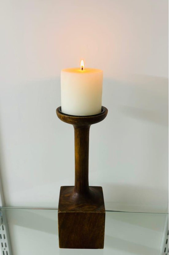 NAC Wooden Candle Stand wooden candle holder beautiful home decor