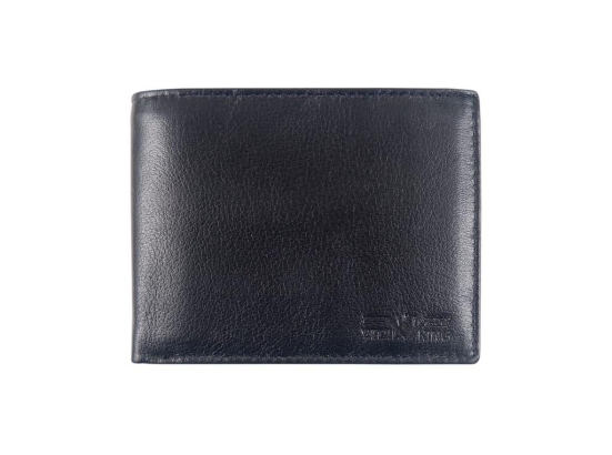 Vital King Men Trendy Black Genuine Leather RFID Wallet  (13 Card Slots)