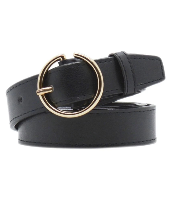 Loopa Black PU Casual Belt - None