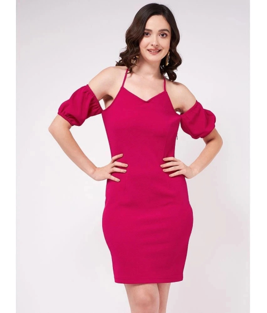 Zima Leto - Pink Polyester Womens Shift Dress ( Pack of 1 ) - None