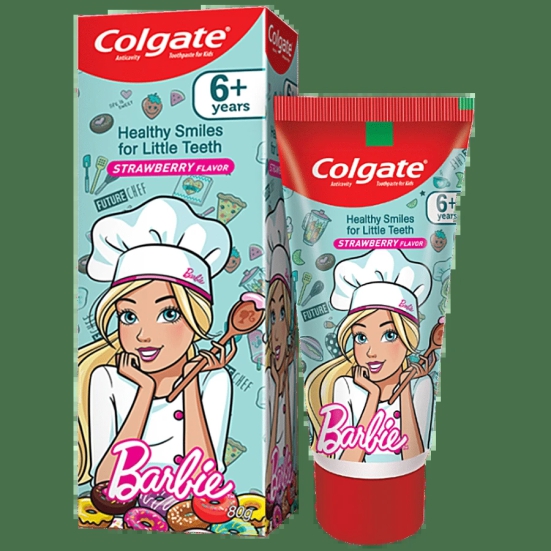 Colgate Kids Toothpaste 6+ Years-Barbie-Strawberry, 80 gm