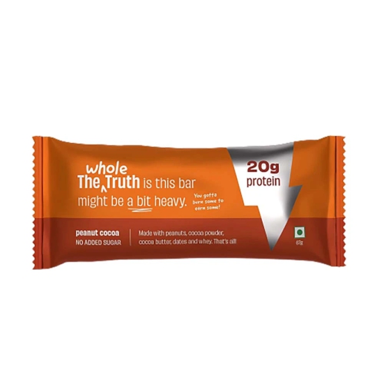 The Whole Truth Twt Hp Peanut Cocoa Protein Bar, 67 Gm