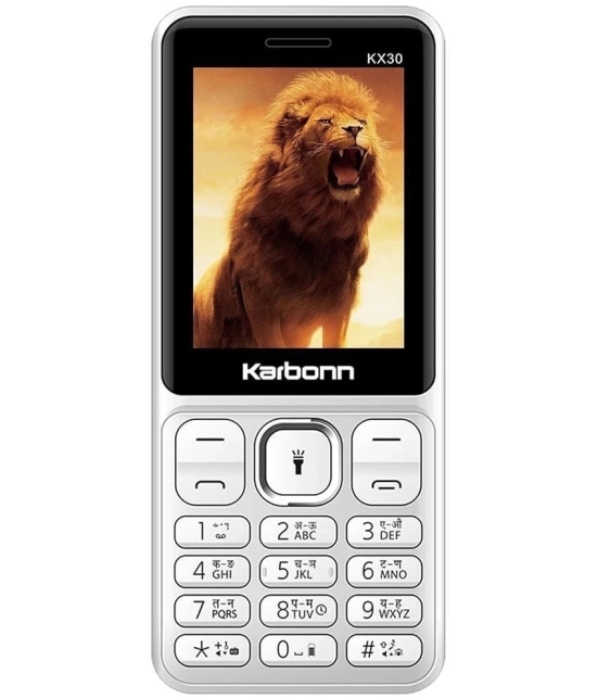 Karbonn KX30 Dual SIM Feature Phone White