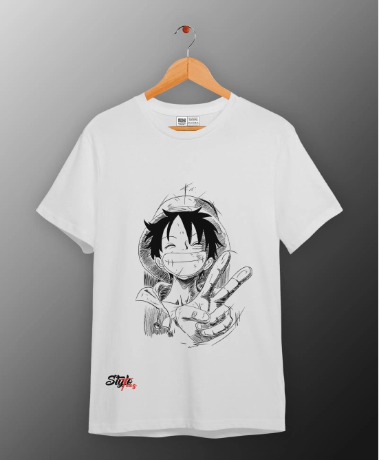 Luffy Regular Fit Round Neck Anime-XS