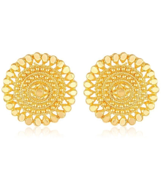 Vighnaharta Elegant Twinkling Beautiful Gold Plated Screw back Jumbo Studs Earring for Women and Girls   [VFJ1618ERG ] - Golden