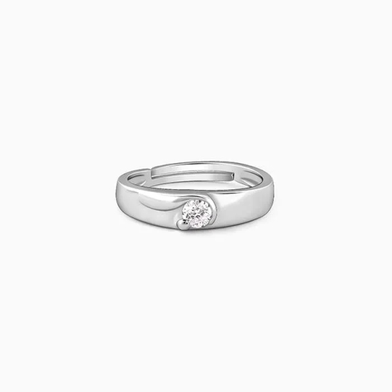 Silver Fibonacci Ring For Him