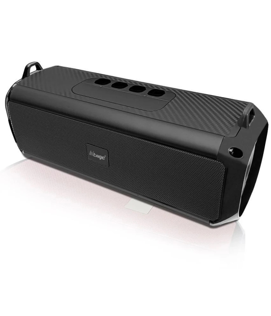 hitage BS-414 10H Music 5 W Bluetooth Speaker Bluetooth V 5.0 with USB,Aux,3D Bass Playback Time 24 hrs Black - Black