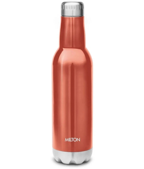 Milton Themosteel Pride 600 Bottle for (Hot & Cold) Beverage - Red - Rose Gold