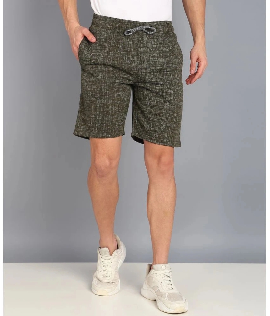 XFOX Olive Blended Mens Shorts ( Pack of 1 ) - None