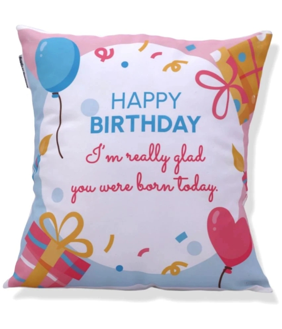 Ros - White Polyester Gifting Printed Cushion