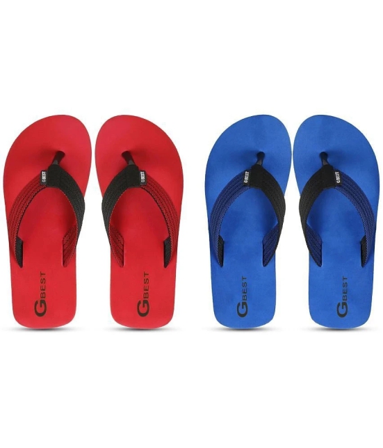 GBest Multicolor Mens Thong Flip Flop - None