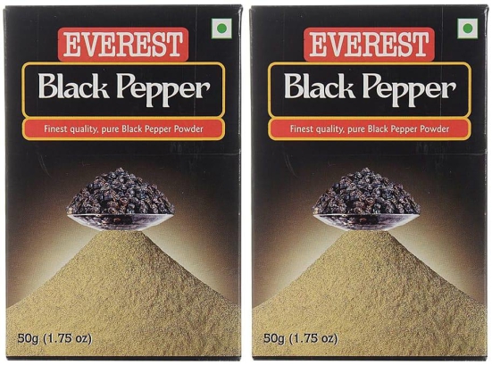 Everest Spices | Black Pepper Powder | Kali Mirch Powder |100 Gm Each | Pack of 2| 200 Gm Pack