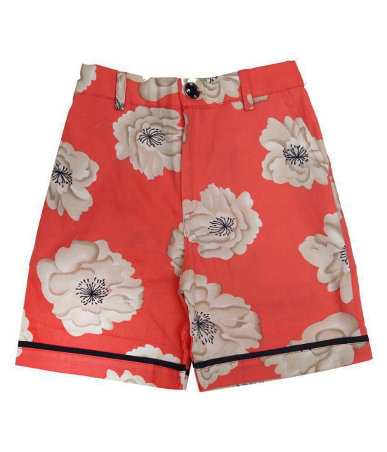 Zadmus - Orange Cotton Girls Hot Pants ( ) - None