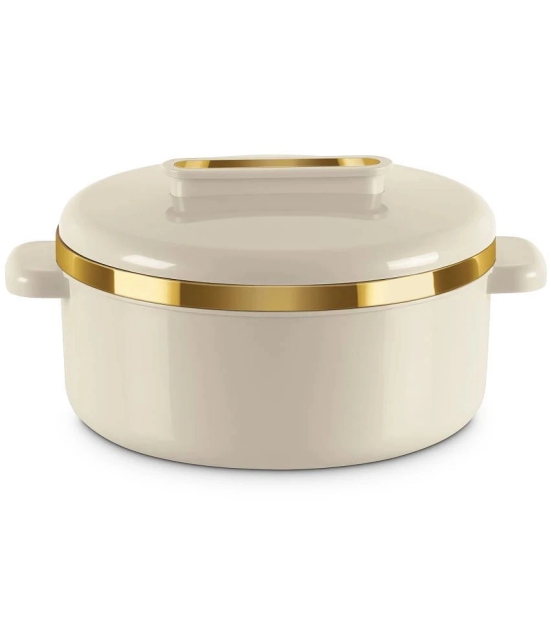 Milton Curve 1500 Inner Stainless Steel Casserole, 1300 ml, Ivory - Ivory