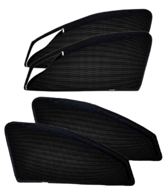 Kozdiko Magnetic Sunshades with Zipper for Side Windows Set of 4 Black