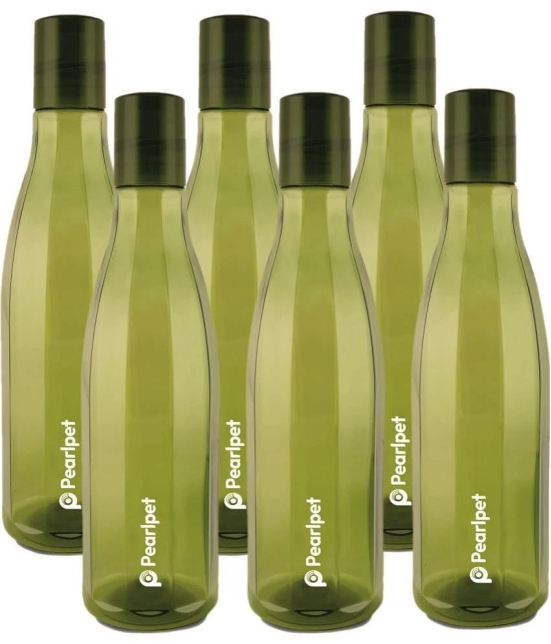 PearlPet - Olive Green Fridge Water Bottle ( Pack of 6 ) - Olive Green