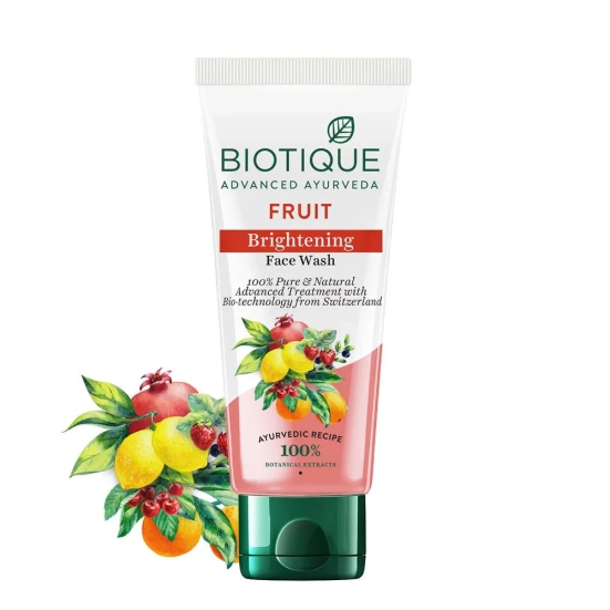 Biotique Fruit Brightening Face Wash 100% Pure & Natural (50ml)-50ml