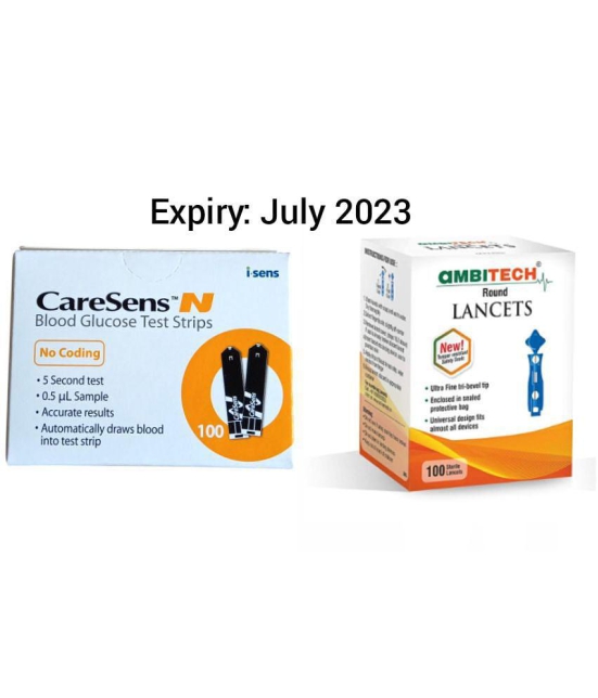 CareSens N 100 Strips with 100 Lancets Expiry: April 2024