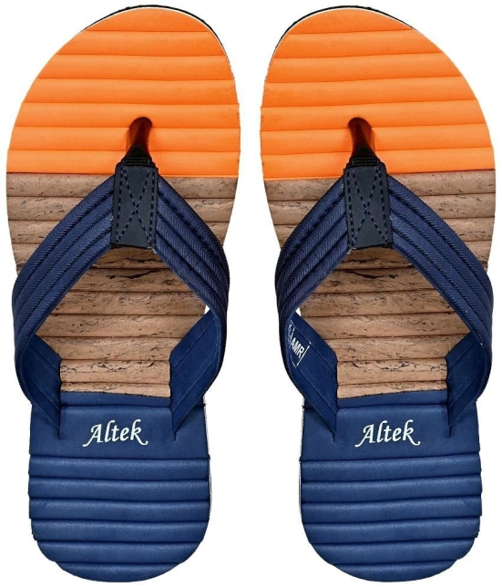 Altek - Navy Mens Thong Flip Flop - None