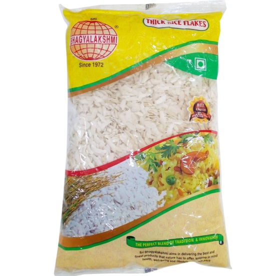 Sri Bhagyalakshmi Thick Rice Flakes, 500 gm