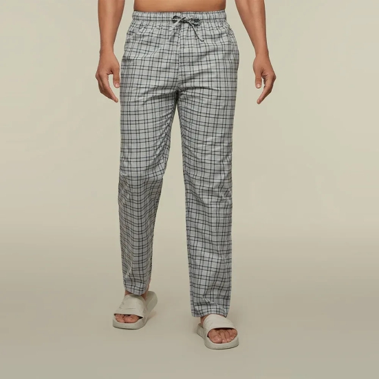 Checkmate Combed Cotton Pyjamas Frost Grey XXL