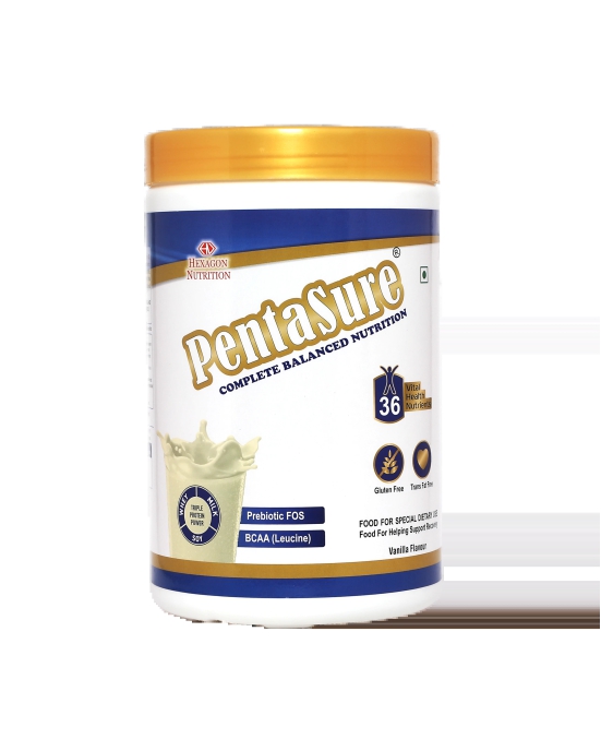 PentaSure Complete Banlanced Nutrition Drink for Adults 1kg, Vanilla Flavour