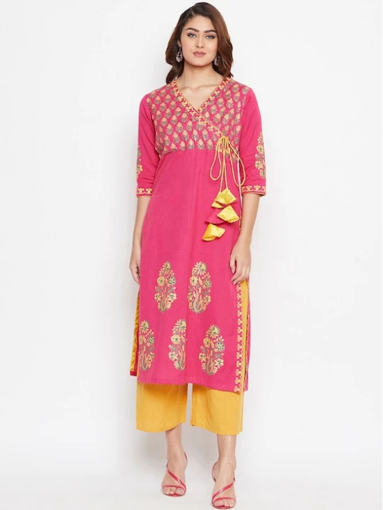 Women Pink Ethnic Motifs Printed Kurta