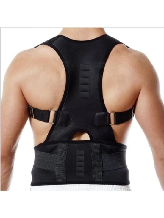 Fitgo Black Back Support ( Pack of 1 ) - XXL