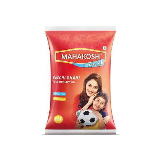 Mahakosh Kachhi Ghani Mustard Oil 1 Ltr