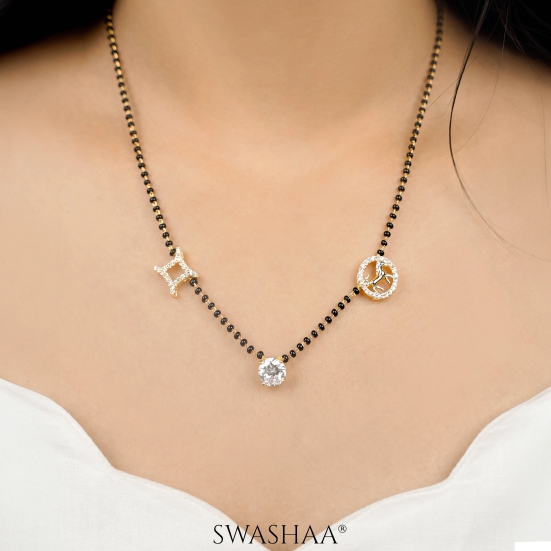 Samaa 18K Gold Plated Mangalsutra-Gold