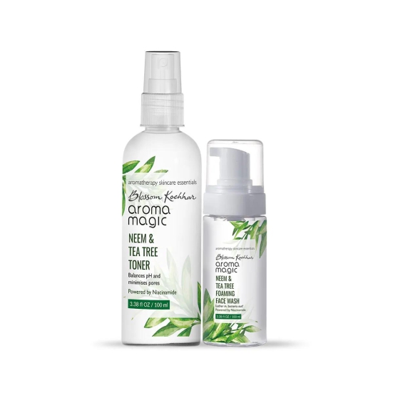 Anti Pimple Foam Face Wash & Toner Combo-Neem & Tea Tree