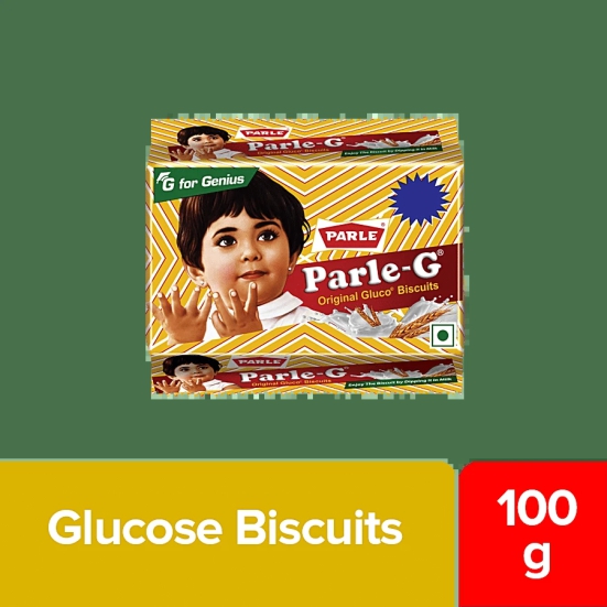 Parle Original Gluco Biscuits - Gives Strength & Energy, 100 G Pouch