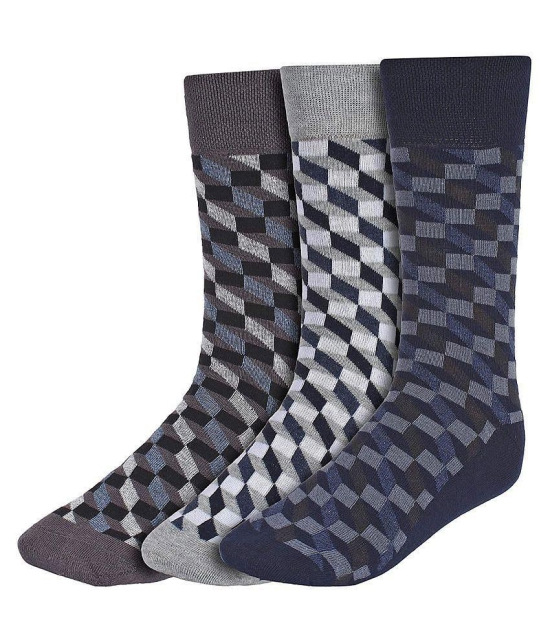 Creature - Cotton Men's Printed Multicolor Full Length Socks ( Pack of 3 ) - White