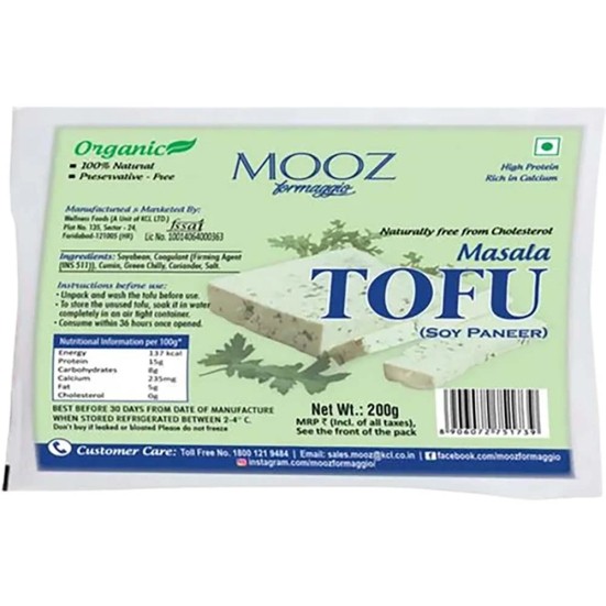 Mooz Organic Masala Tofu, 200 Gm