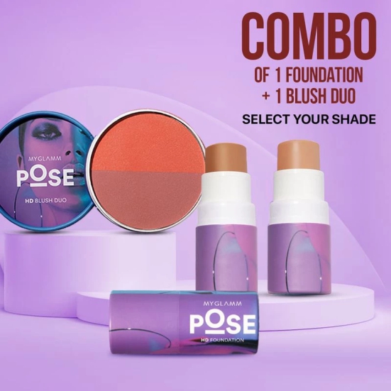 POSE HD Foundation Stick + POSE HD Blush Duo