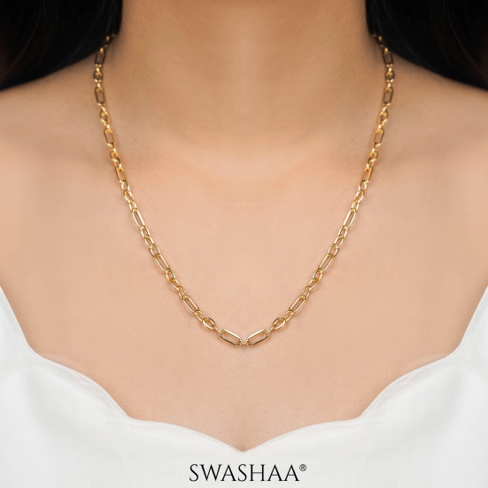 January 18K Gold Plated Chain-Gold