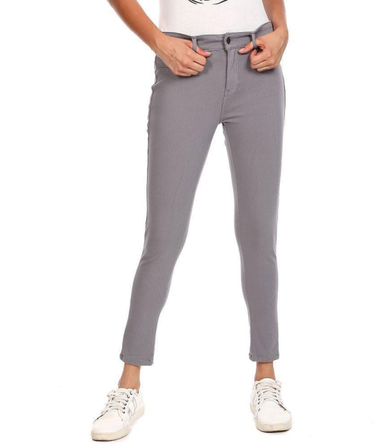 Sugr - Cotton Blend Regular Grey Women's Jeggings ( Pack of 1 ) - None