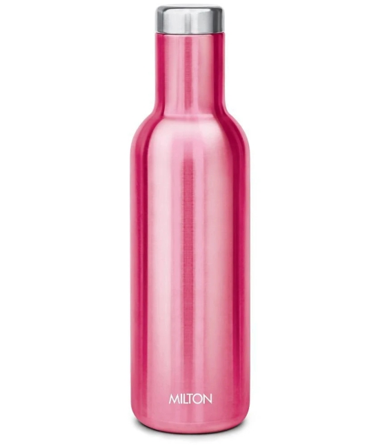 Milton Charm 800 Thermosteel 24 Hours Hot or Cold Water Bottle, 780 ml, Pink - Pink