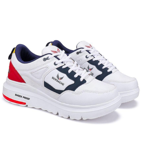 Bersache Casual Shoes White Mens Outdoor - None