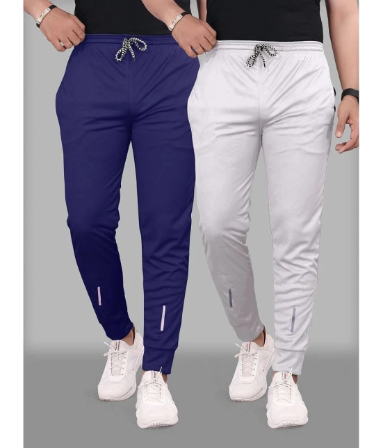 Gazal Fashions - Multicolor Polyester Mens Trackpants ( Pack of 2 ) - None